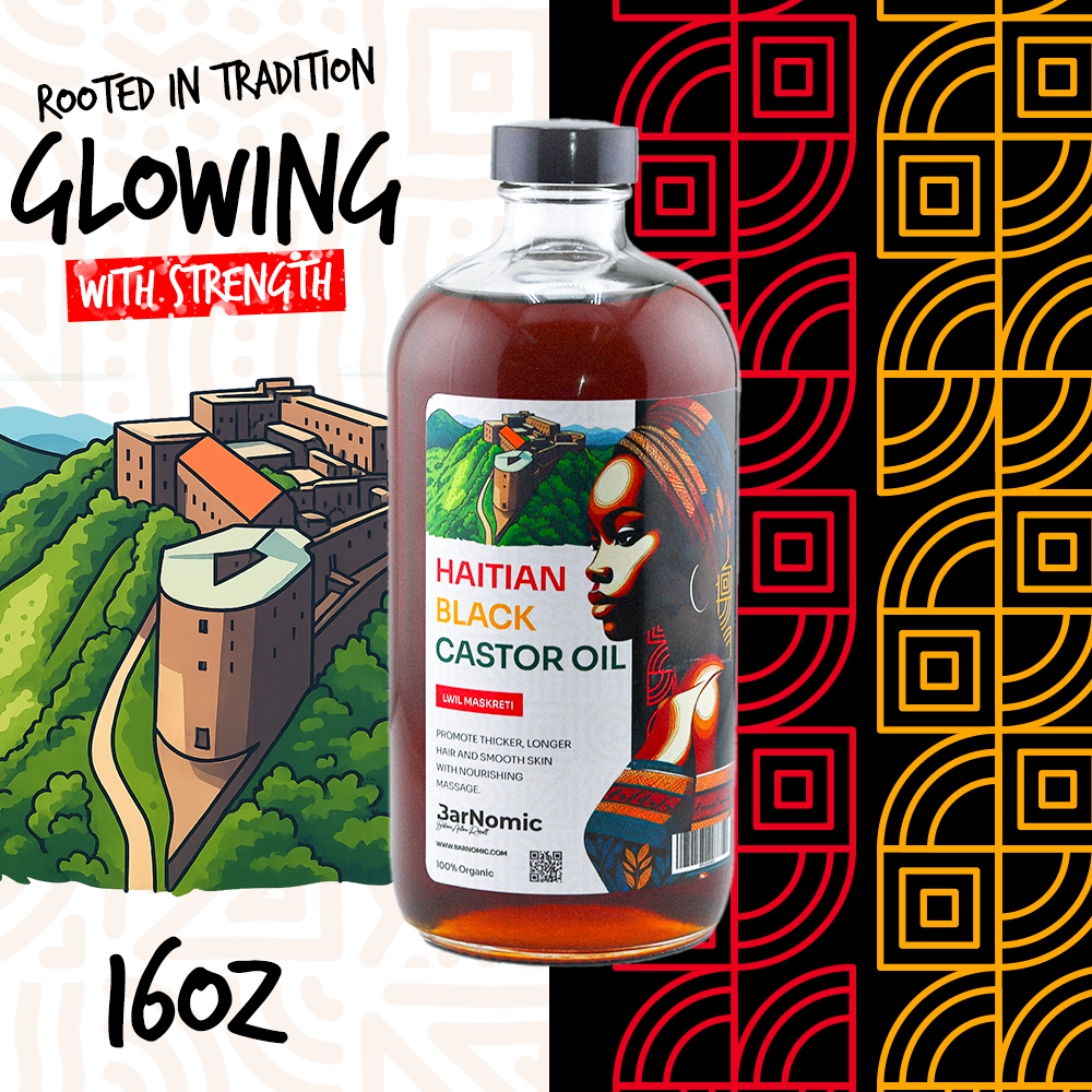 Haitian Black Castor Oil – 16oz | 100% Organic & Pure