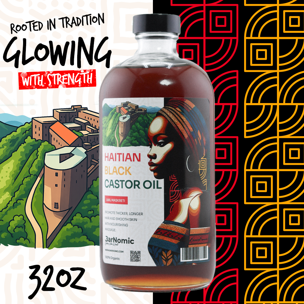 Haitian Black Castor Oil – 32oz | 100% Organic & Pure